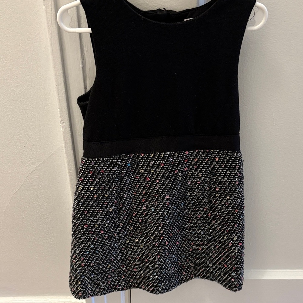 Milly Minis Black and Multicolor Formal Dress